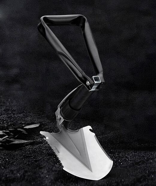 Лопата сапёрная складная 128мм NexTool Multifunctional Folding Shovel (Black) - 2