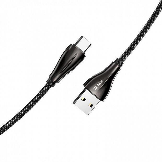 Xiaomi Wsken Type-C Bright Enamel Braided Data Cable 40 cm. (Black) - 2