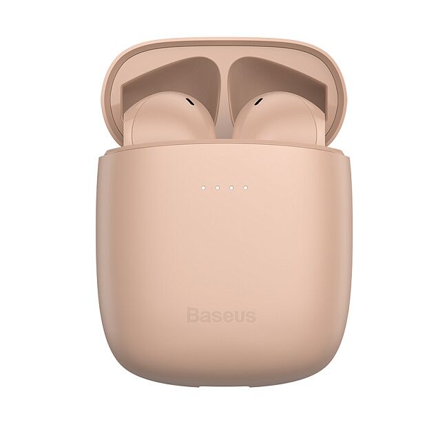 Беспроводные наушники BASEUS W04 Pro Encok True, Bluetooth, 37 мАч, розовый - 6