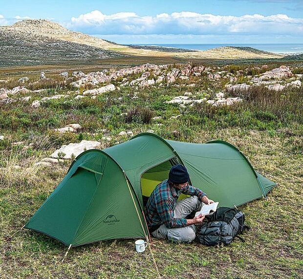 Палатка двухместная Naturehike Opalus NH20ZP001,зеленая, 6927595748961 - 4