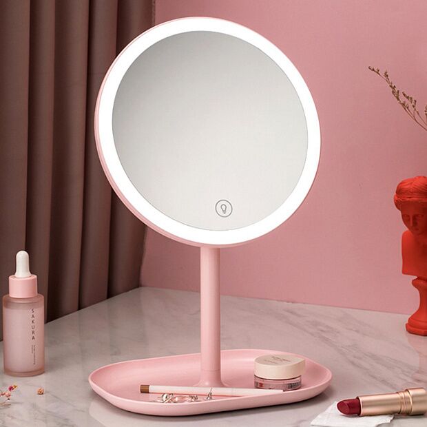 Зеркало для макияжа Jordan Judy LED Makeup Mirror NV529 (Pink) - 2