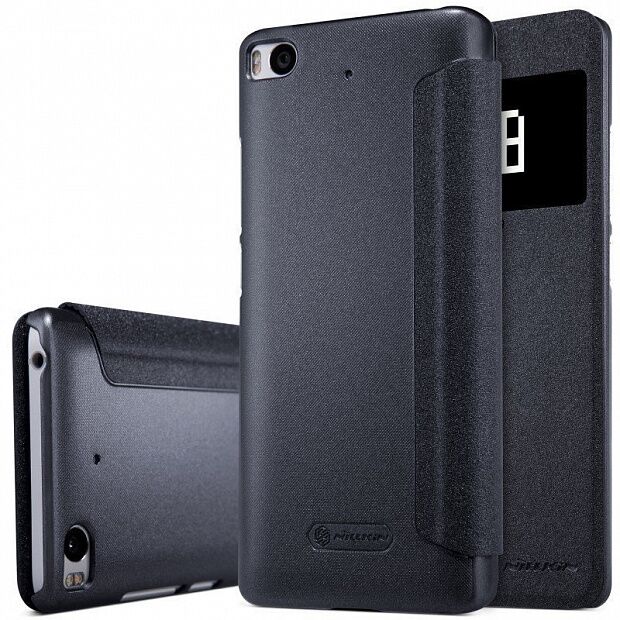 Чехол для Xiaomi Mi 5S Nillkin Sparkle Leather Case (Black/Черный) 