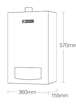 Xiaomi Noritz Energy Rate Silent Silent Speed Hot TBG3 16L (White) - 3