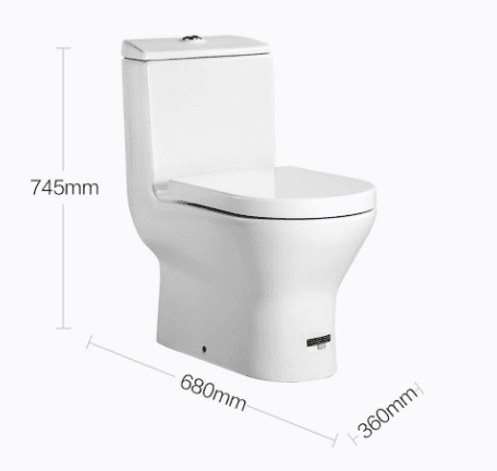 Умный унитаз Xiaomi Roca Flush-Type Ceramic Toilet Pit Distance 300mm (White/Белый) - 2