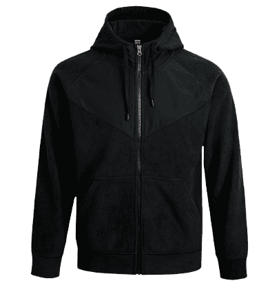Спортивная куртка Xiaomi Cotton Smith Stitching Hooded Sweater Men's Section (Black/Черный) - 1
