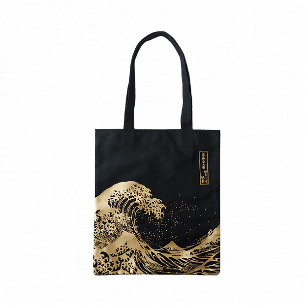 Сумка Daka Art Tote Canvas Bag The Waves (Black/Черный) 